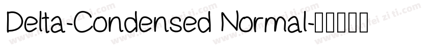 Delta-Condensed Normal字体转换